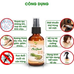 Thumbnail Xịt phòng Sả Chanh chai 50ml TAMAS, thơm phòng, thư giãn, giải tỏa strees, xua đuổi muỗi và côn trùng hiệu quả. 2