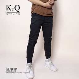 Thumbnail Quần Jogger Đen Kaki Co Giãn K&QSTYLING cao cấp 2