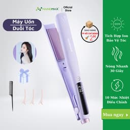 Thumbnail Máy Uốn Duỗi Tóc Nanomax XN-838D, Bổ Sung Ion, Dưỡng Tóc Mềm Mượt, Màn Hình Led Điều Chỉnh Nhiệt Độ Tiện Lợi 1