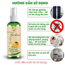 Thumbnail Xịt phòng Sả Cam chai 100ml TAMAS, thơm phòng, đuổi muỗi, thư giãn tinh thần. 3