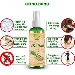 Thumbnail Xịt phòng Sả chanh chai 100ml, xịt làm thơm phòng, thư giãn,...chiết xuất từ tinh dầu thiên nhiên, an toàn cho sức khỏe. 2