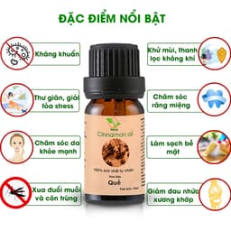Thumbnail Tinh dầu Quế Tamas tinh dầu thơm phòng, kháng khuẩn, thanh lọc không khí, làm đẹp, xua đuổi muỗi và côn trùng hiệu quả. 2