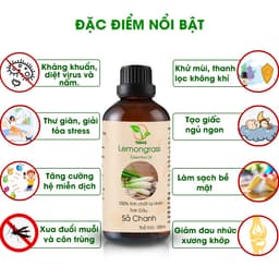 Thumbnail Tinh Dầu Sả Chanh Nguyên Chất TAMAS 50ml/100ml xông phòng thư giãn, khử mùi, đuổi muỗi và côn trùng hiệu quả 3