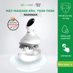 Thumbnail Máy Massage Đầu, Cổ, Mặt, Toàn Thân Mini Đa Năng NANOMAX K101, Rung và Xoa Bóp Đầu Giải Toả Căng Thẳng, Mệt Mỏi 1