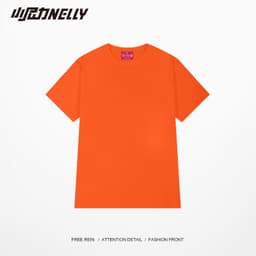 Thumbnail Áo thun tay lỡ Unisex Nam Nữ NELLY cotton trơn 4