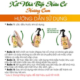 Thumbnail Nước lau bếp - Xịt bếp đa năng hữu cơ bồ hòn hương cam TAMAS chai 300ml-500ml giúp làm sạch, khử mùi, khử khuẩn nhà bếp. 3