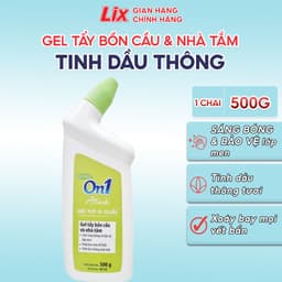 Thumbnail Gel tẩy bồn cầu và nhà tắm On1 dung tích 500G N0501, giúp diệt khuẩn 99,9 %, tẩy ố, làm trắng nhà tắm, bồn cầu hiệu quả 1