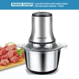 Thumbnail Máy xay thịt, sinh tố đa năng cối INOX SOKANY 800W dung tích 3L SK7005A 6 lưỡi dao giúp nhuyễn nhanh thịt, thực phẩm 1