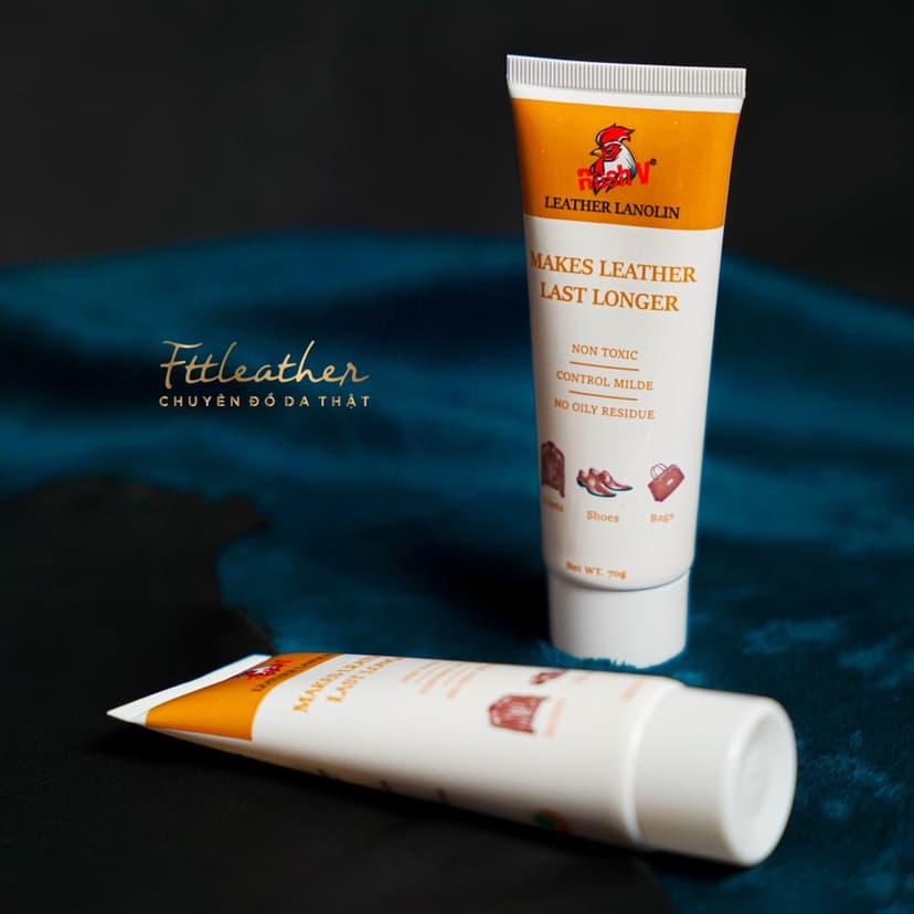 Ảnh Xi đánh đồ da FttLeather dạng tuýt kem làm mềm, chống ẩm mốc da 1