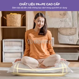 Thumbnail Túi hút chân không chống nhăn DOROTA không cần dùng bơm bảo quản quần áo có móc treo tái sử dụng TCN 3