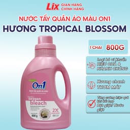 Thumbnail Nước tẩy quần áo On1 màu hương Tropical Blossom 800g N7601 khử mùi hôi ẩm mốc lưu hương thơm mát - Lixco Việt Nam 1