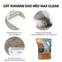 Thumbnail Cát Khoáng Cho Mèo, Cát Vệ Sinh Cao Cấp Chuyên Dùng Cho Máy Vệ Sinh, Máy Dọn Phân Mèo 4