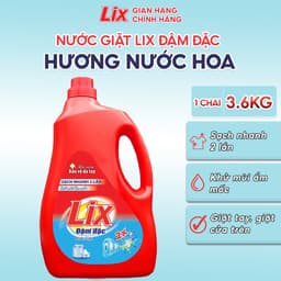 Thumbnail Nước giặt Lix nhiều mùi hương nhiều dung tích sạch khuẩn khử mùi thơm ngát hương hoa 1