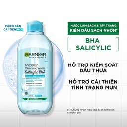 Thumbnail Nước Tẩy Trang làm Sạch Sâu, Ngừa Mụn, Sáng Da Garnier Micellar Cleansing Water 400ml 3