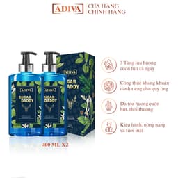 Thumbnail Combo 2 Chai Sữa Tắm  Hương Nước Hoa Kháng Khuẩn ADIVA Sugar Daddy (400ml/Chai) 3