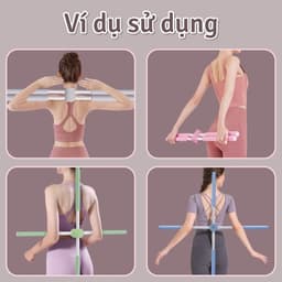 Thumbnail BG - Gậy Tập Lưng, Vai, Chống Gù, Uốn Thẳng Lưng, Gậy Tập Yoga Gậy Chống Gù Lưng bằng thép Không Gỉ 1