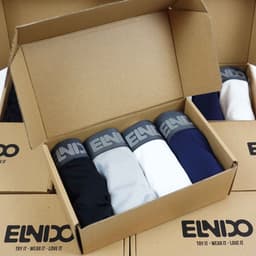 Thumbnail Combo 4 quần sịp đùi ELNIDO (màu ngẫu nhiên) chất liệu cao cấp thoáng mát, vải thun lạnh EDS-01 (không kèm hộp) 1