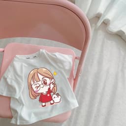 Thumbnail Áo Phông Bé Gái IN Hình Dễ Thương,Co Dãn 4 Chiều, Thoáng Mát, Dễ Phối Đồ - BabyBoo - PiBo Store-CTCT 3