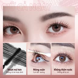 Thumbnail Set mỹ phẩm O.TWO.O mascara bút kẻ mắt dụng cụ kẹp bấm cong lông mi và bông tẩy trang 120g 4