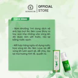 Thumbnail Dung dịch vệ sinh phụ nữ RIC SKIN LOVE STORY Kohinoor 100g 2