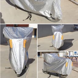 Thumbnail Bạt Phủ Xe Máy – Bạt Trùm Xe Máy Loại Dày Xịn Có Phản Quang Cảnh Báo Size To Vừa Được Xe SH Phân Khối Lớn Hãng Amalife 4