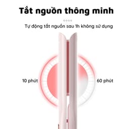 Thumbnail Máy Uốn Tóc Xoăn Gợn Sóng Nước NANOMAX D25 4 Mức Điều Chỉnh Nhiệt Làm Nóng 30 Giây Ion Âm Giữ Nếp Lâu 4