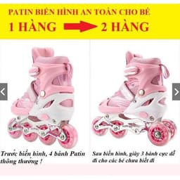 Thumbnail Bộ Ốc Chuyển Đổi Giày Patin Trẻ Em - Bánh Xe 1 Hàng Chuyển Đổi Sang 2 Hàng Đặc Biệt 1