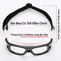 Thumbnail Kính Bảo Vệ Mắt Chơi Thể Thao, Bóng Rổ, Bóng Đá Chống Sương Mù, Mồ Hôi - Có Thể Thay Tròng Mắt Kính Cận Hãng Amalife 4