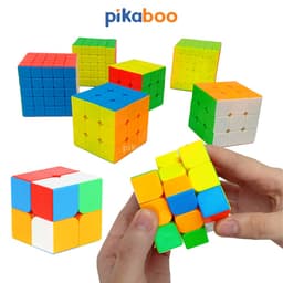 Thumbnail Rubic đồ chơi trí tuệ rubik 6 mặt 3x3, 4x4, 5x5 Pikaboo giúp kích thích tư duy phán đoán cho trẻ sớm 2