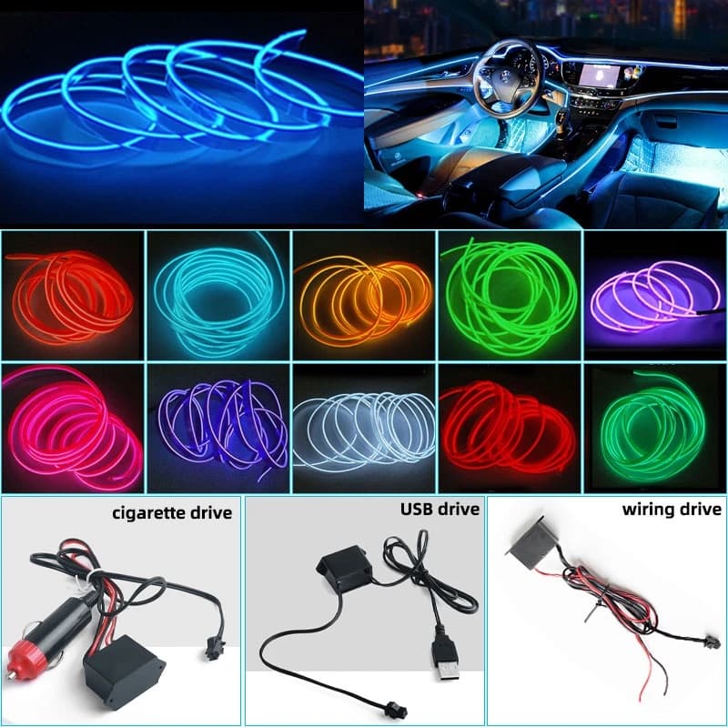 Ảnh Dây đèn LED LYMOYO 5m trang trí nội thất xe hơi đẹp mắt 2