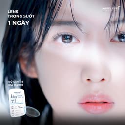 Thumbnail Lens 1 ngày trong suốt Angel Eyes cho mắt nhạy cảm, kính áp tròng hàng ngày trong suốt có độ cận từ 1 đến 8 độ 4