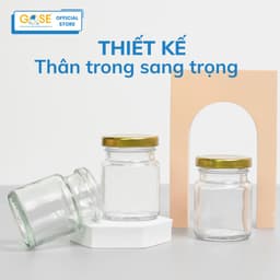 Thumbnail Hũ chưng yến thủy tinh nắp vặn 70ml GOSE hộp đựng thực phẩm giúp bảo quản đồ ăn 4