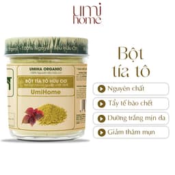 Thumbnail Bột Lá Tía Tô nguyên chất UMIHOME 135g - Đắp mặt nạ dưỡng trắng da, sạch mụn ẩn, làm hồng da hiệu quả 1