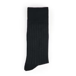 Thumbnail Tất Cổ Cao Mang Giày Tây, Màu Đen, Xanh Navy, Sọc Dọc - Cotton Co Giãn Thấm Hút Tốt - Thương Hiệu Be Classy 4