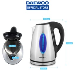 Thumbnail Ấm siêu tốc Daewoo 1.7L công suất 1800w DEK-D1000 bảo hành 12 tháng, hàng chính hãng 2