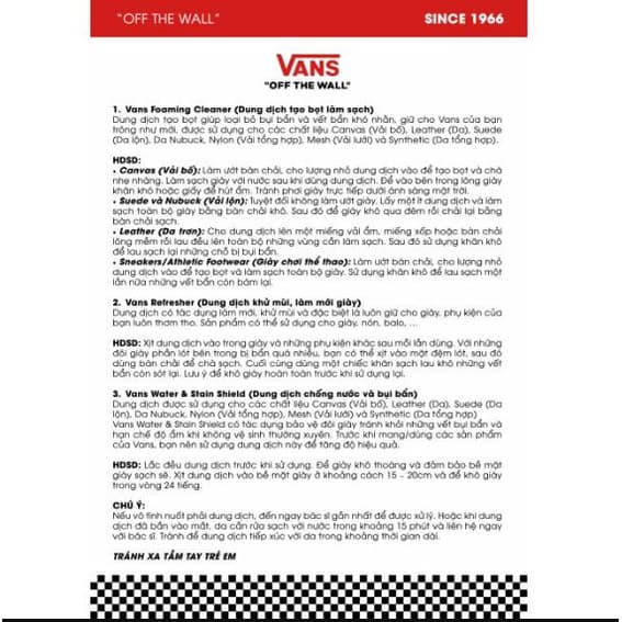 Ảnh Bộ Vệ Sinh Giày Vans Shoe Care Travel Kit VN0A3IHTWHT 3