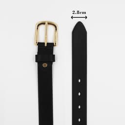 Thumbnail Thắt Lưng Da Cao Cấp Full Grain Leather Khóa Classic Vàng Bản 2.8cm Aaa Jeans 2