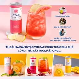 Thumbnail Thùng 12 lon trà lên men Star Kombucha mix 12 vị (250ml/lon) 1