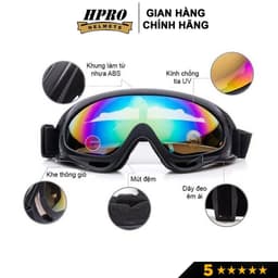 Thumbnail Phụ kiện Kính Phi Công kính UV Hpro Helmet gắn mũ bảo hiểm 1/2 và 3/4 đi phượt trang trí mũ chắn gió bảo vệ mắt 4