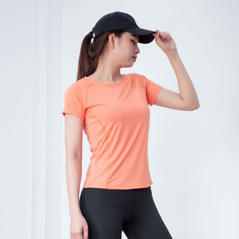 Ảnh Áo cộc tay thể thao Gladimax G-Coolmax dáng ôm, thoáng mát mặc đi tập gym, yoga, aerobic... 3
