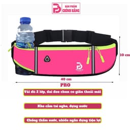Thumbnail Túi đeo bụng chạy bộ Prowin Fitness đựng nước đựng điện thoại chống nước phản quang 3