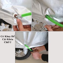Thumbnail Bạt Phủ Xe Máy – Bạt Trùm Xe Máy Loại Dày Xịn Có Phản Quang Cảnh Báo Size To Vừa Được Xe SH Phân Khối Lớn Hãng Amalife 3