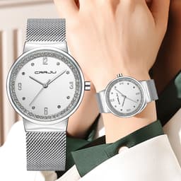 Thumbnail Đồng Hồ Quartz CRRJU Chống Thấm Nước Chất Liệu Thép Không Gỉ 2122X 2