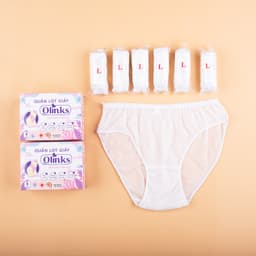 Thumbnail Hộp 10 chiếc quần lót giấy Olinks đạt chuẩn SGS Thụy Sĩ quần lót dùng 1 lần kháng khuẩn QL135 du lịch tiện lợi 2