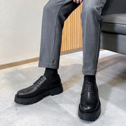 Thumbnail Giày chunky derby INICHI G1112 da lì đế cao 5cm 3