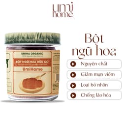 Thumbnail Bột Ngũ Hoa đắp mặt hữu cơ UMIHOME nguyên chất 135g - Mặt nạ ngừa mụn, thâm, dưỡng da trắng mịn, se khít lỗ chân lông 1