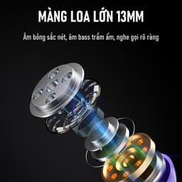 Thumbnail Tai Nghe Bluetooth 5.3 ROBOT Airbuds T50S Semi InEar Kháng Nước IPX4 Âm Thanh Rõ Nét, Playtime 24h 4