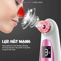 Thumbnail Máy hút mụn đầu đen cầm tay mini Lescolton gồm cả chế độ máy massage mặt nóng lạnh đa năng kèm 5 đầu hút 4