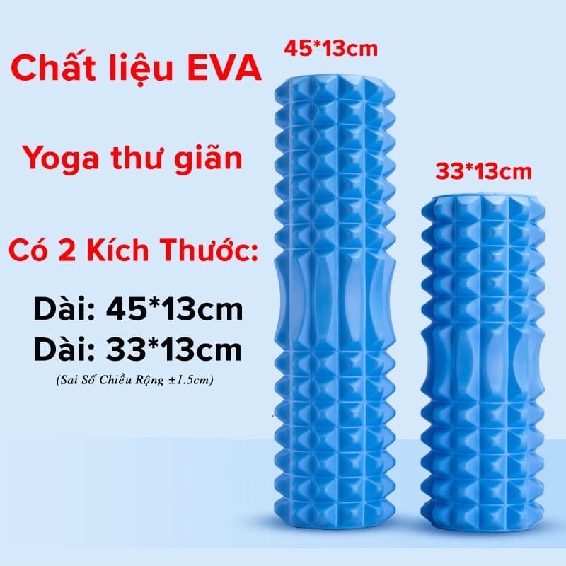 Ảnh Con Lăn Yoga Massage Foam Roller Ống Trụ Xốp Tập Thể Thao Giãn Cơ Có Gai Roam Rollet Cao Cấp Chính Hãng Amalife 2