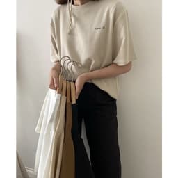 Thumbnail Áo phông tổ ong in chữ EMIX freesize dưới 55kg, form dài rộng, chất cotton aophongchu0001/P6K9 1